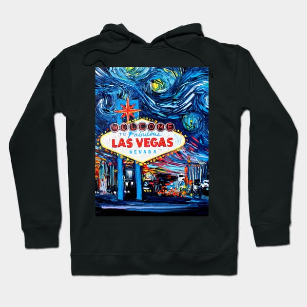 van Gogh Never Saw Vegas Hoodie by sagittariusgallery